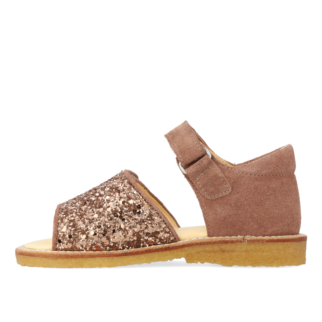 Sandal with sparkling glitter detail