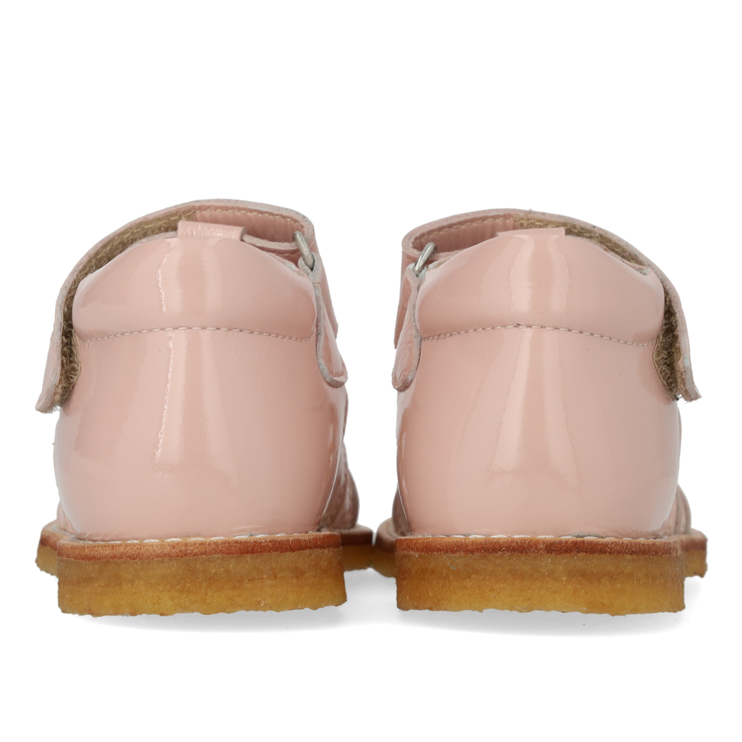 Heart sandal with glitter and Velcro closure