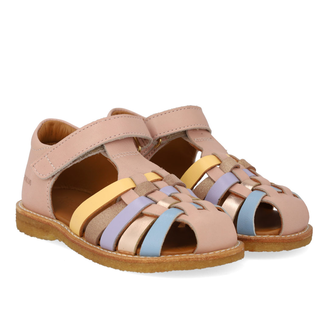 Colourblock braided sandal
