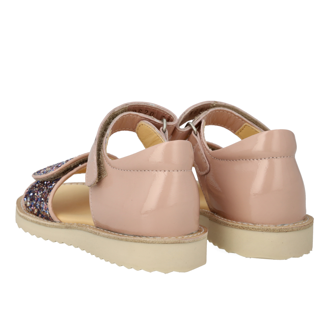 Sandal with sparkling glitter detail
