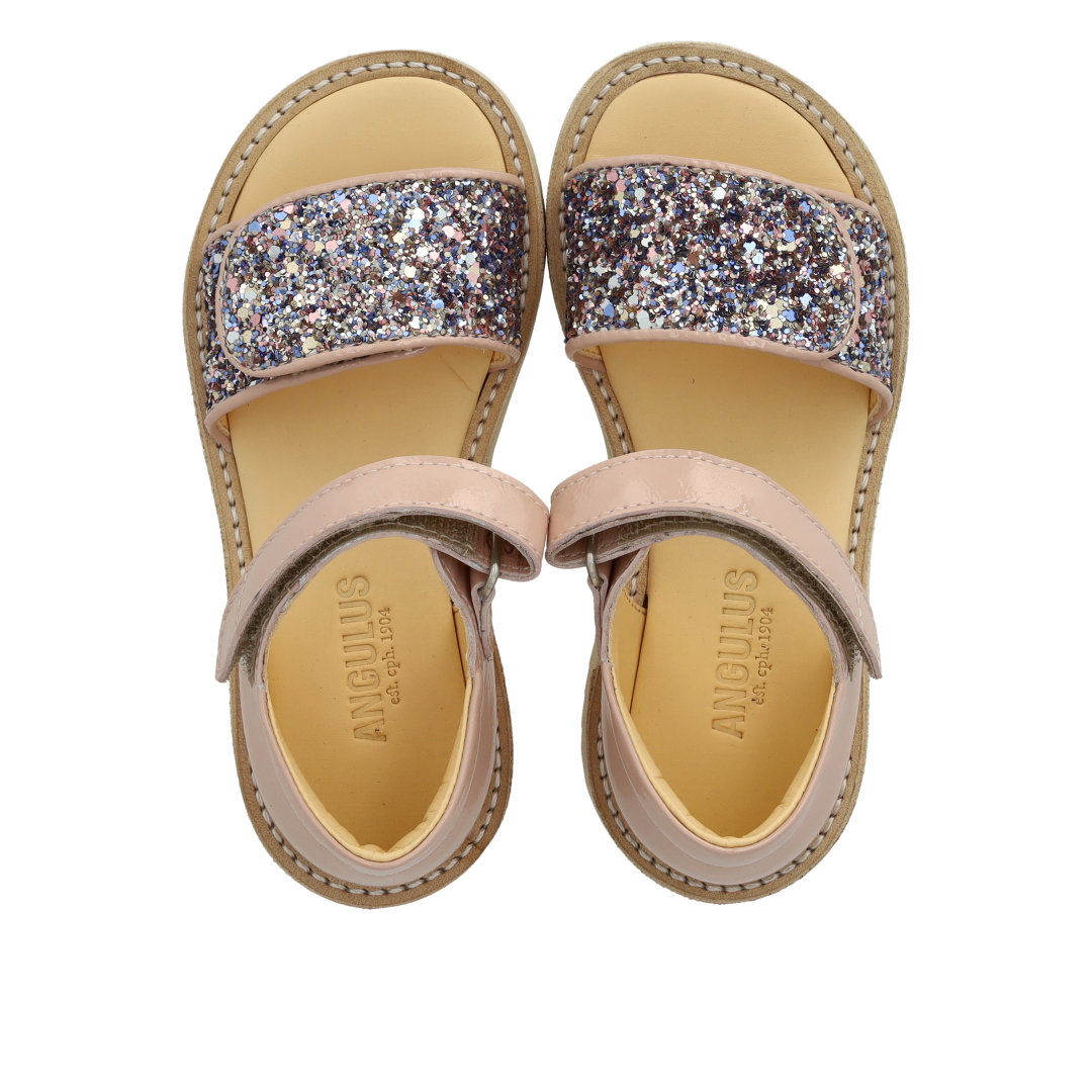 Sandal with sparkling glitter detail