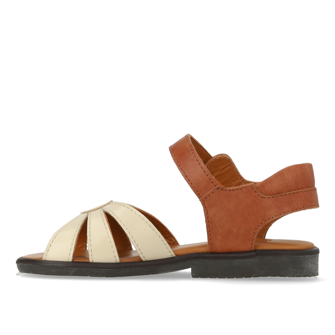 Daisy sandal with contrasting colors
