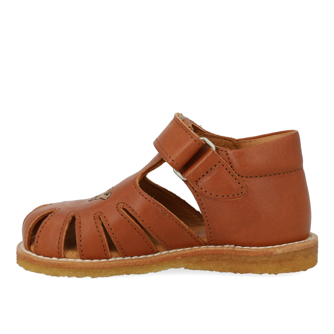 Sandal with dino embroidery and a closed toe