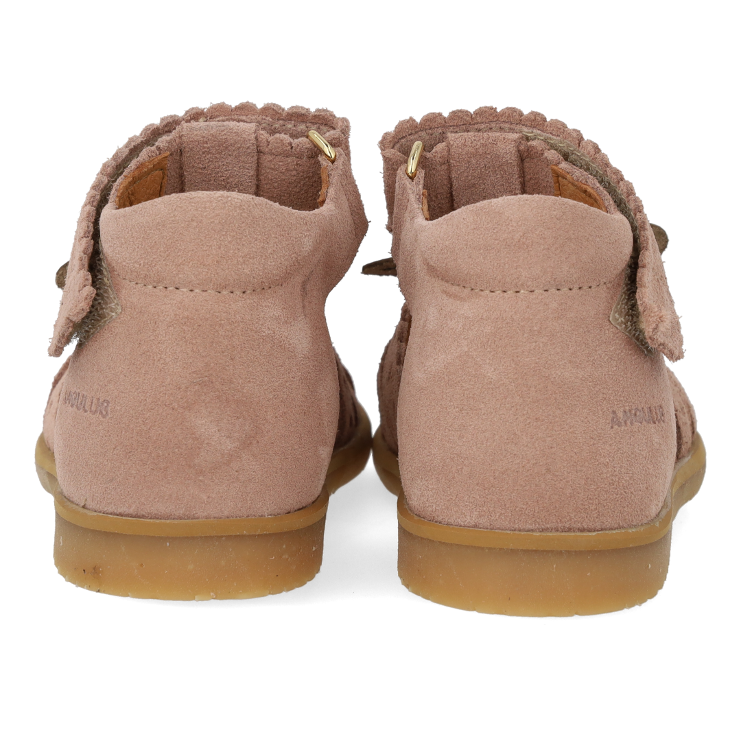 Sandal with butterfly and double velcro