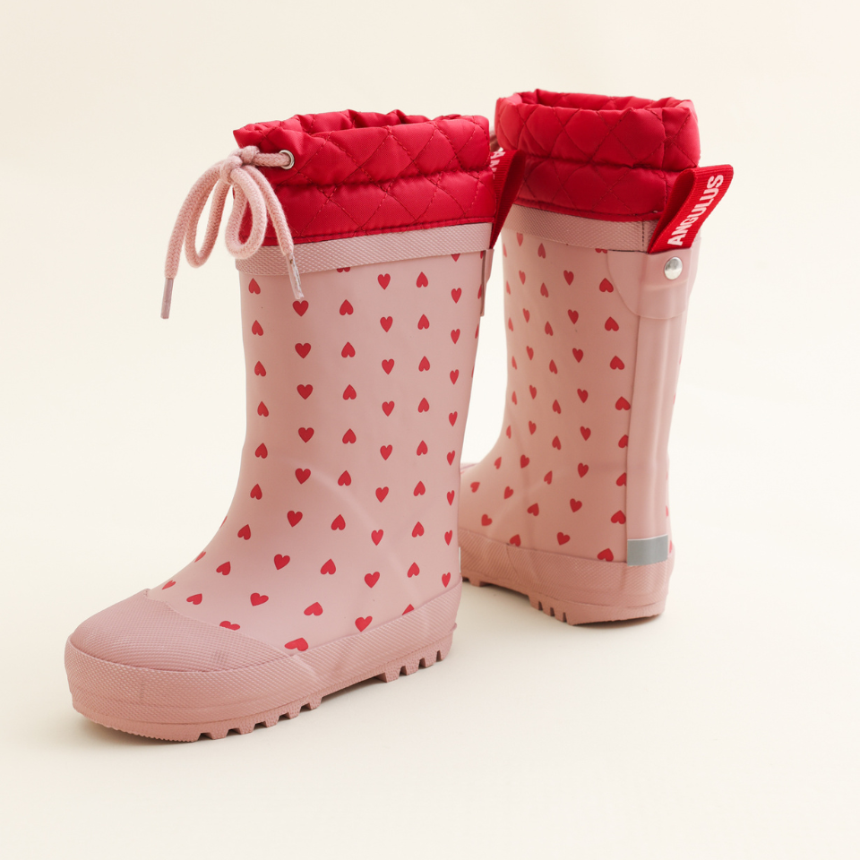 rain boot with wool lining