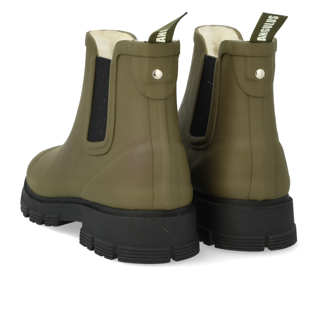 rain boot with wool lining