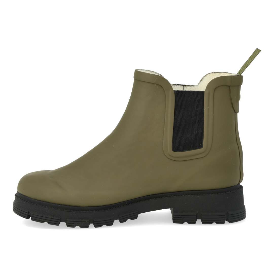 rain boot with wool lining