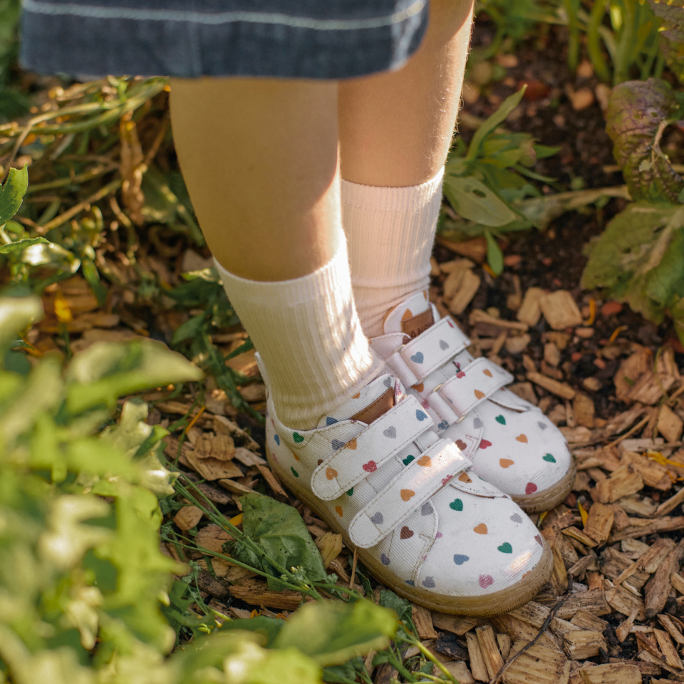 Classic sneaker in recycled cotton canvas