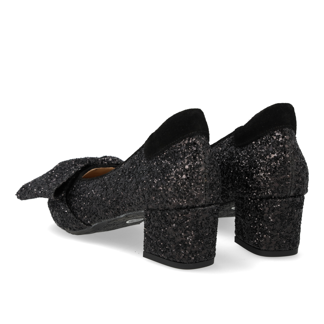 Bow Pump in Sparkling Glitter