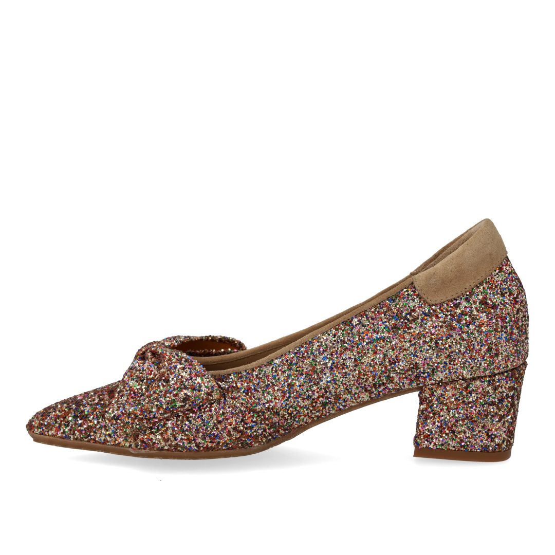 Bow Pump in Sparkling Glitter
