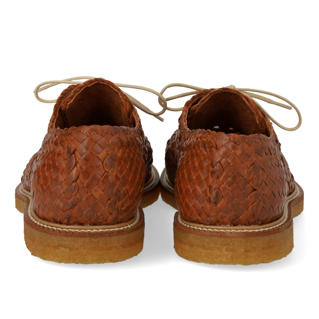 Hand-braided Lace-up Shoes