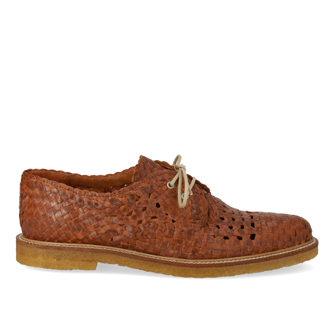 Hand-braided Lace-up Shoes