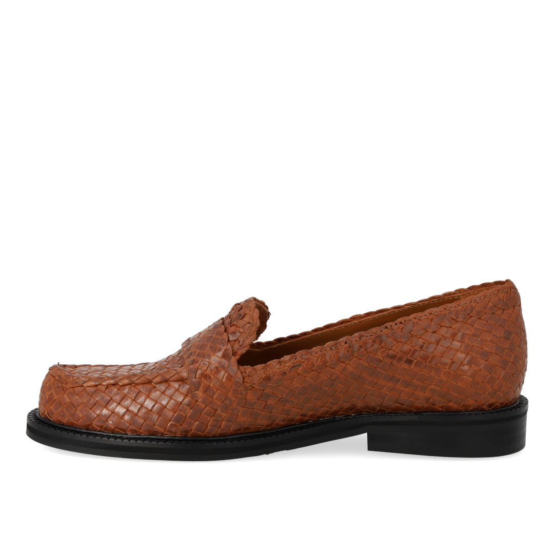 Hand-braided penny loafer