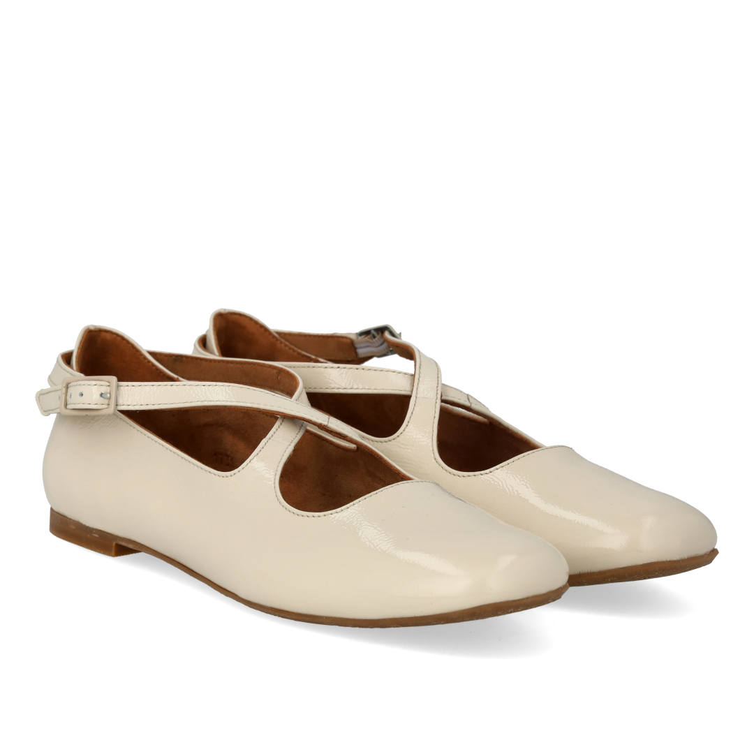 Mary Jane ballerina with cross detail
