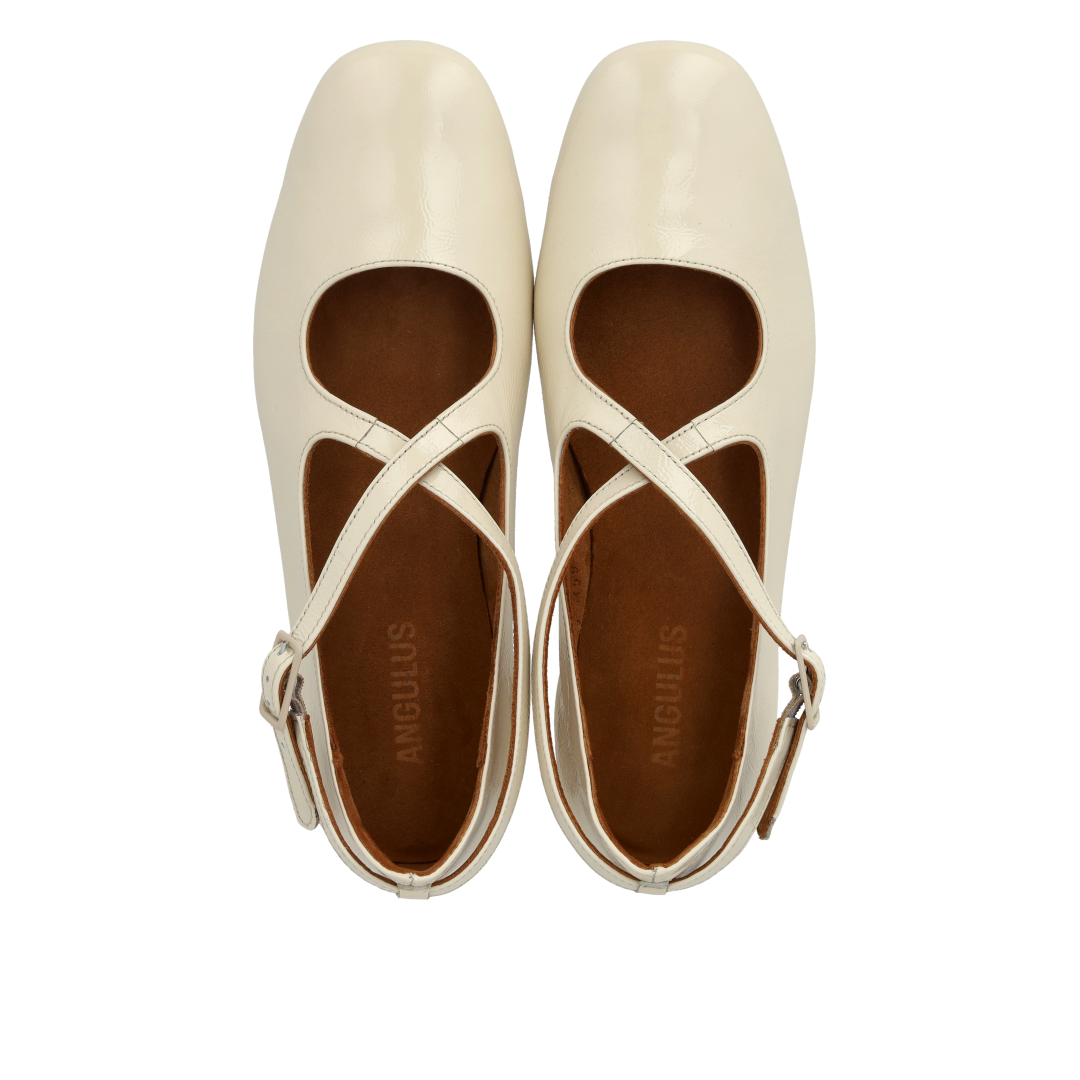 Mary Jane ballerina with cross detail