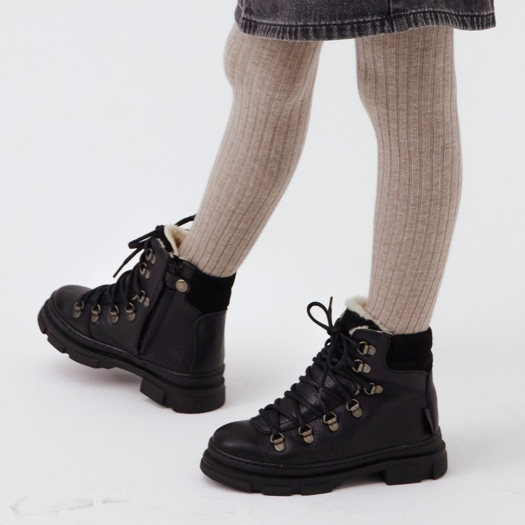 TEX lace-up boot with zipper