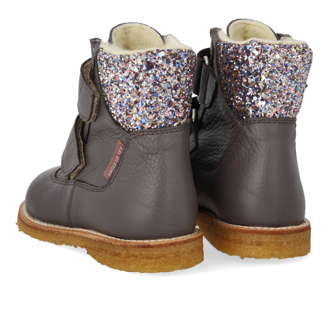 TEX-Boot with glitter and velcro