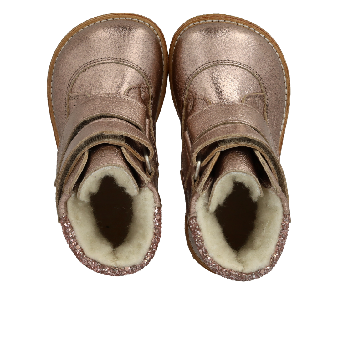 TEX-Støvle med glitter og velcro