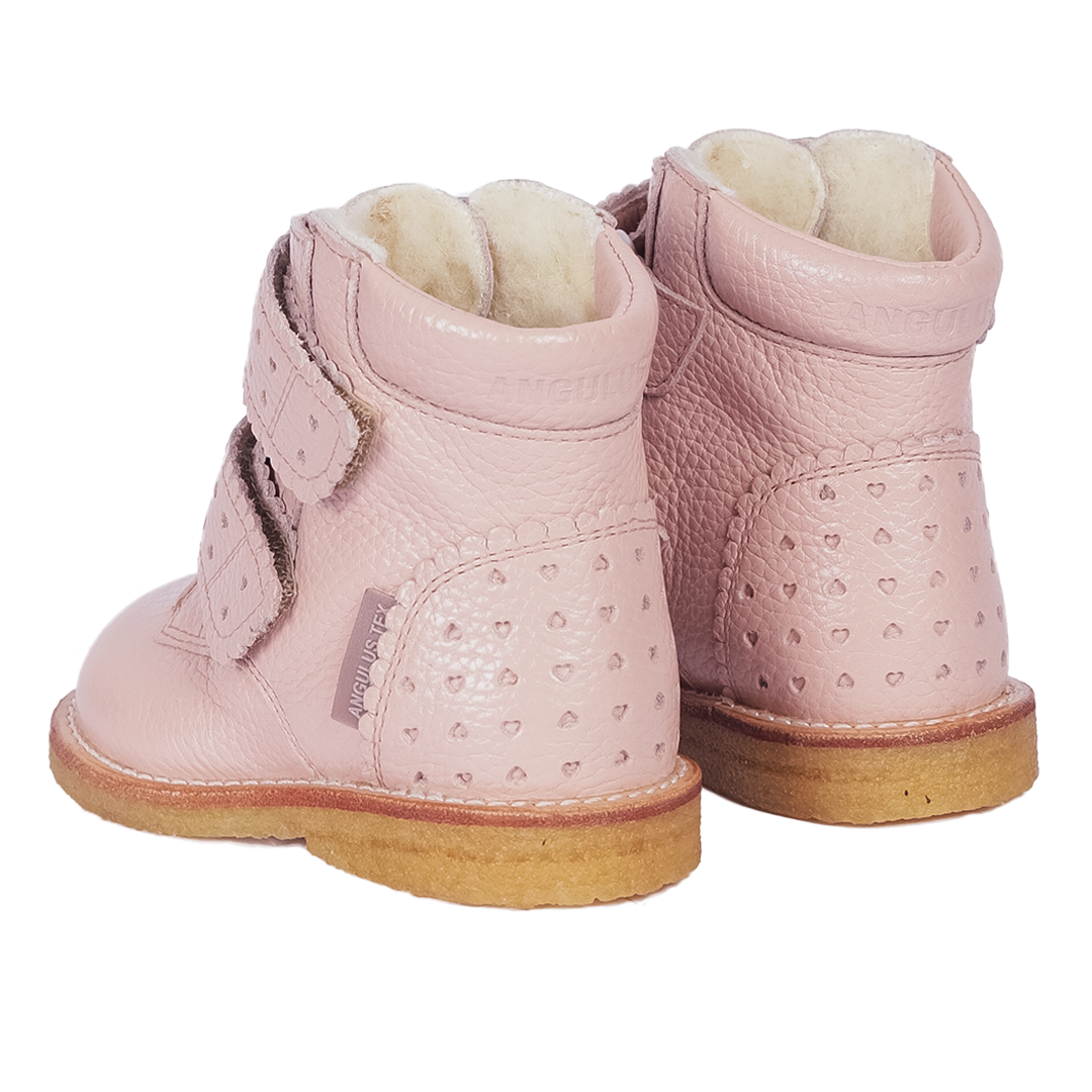 TEX-boot with hearts and velcro closure
