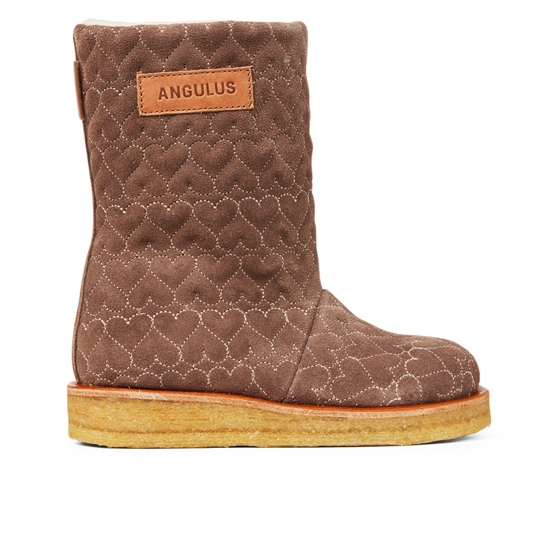 TEX-boot with hearts and zipper