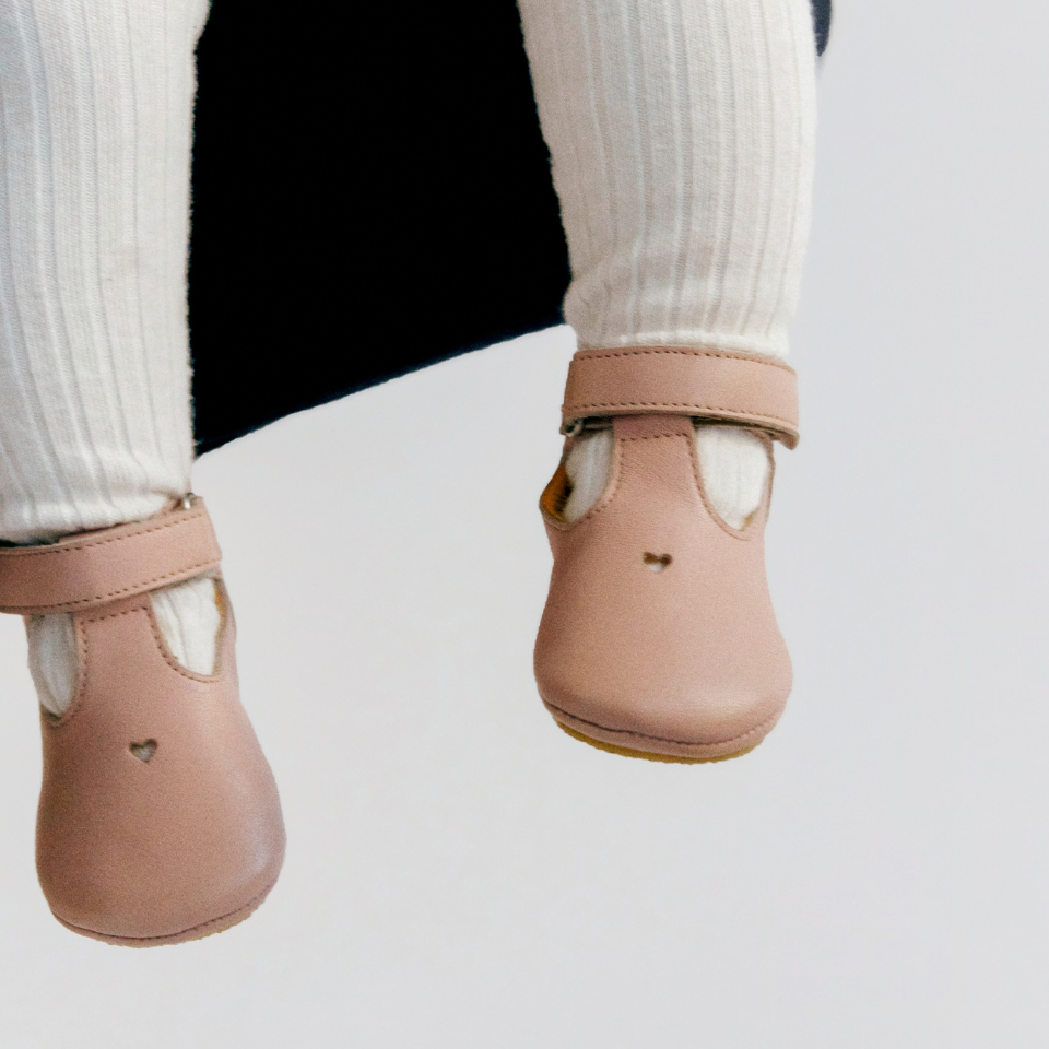 Prewalker with heart and Velcro closure