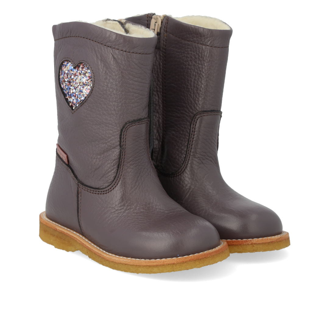 TEXboot with heart and zipper