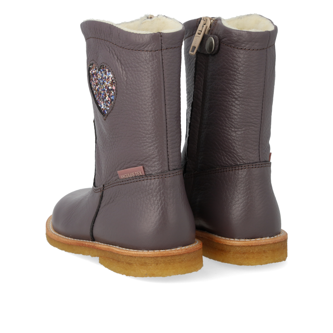 TEXboot with heart and zipper