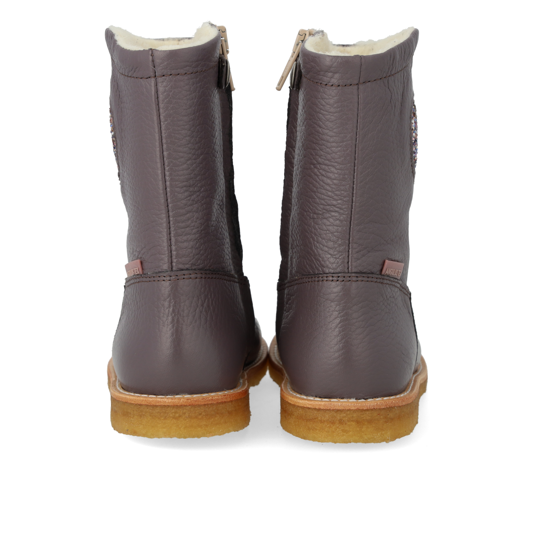 TEXboot with heart and zipper