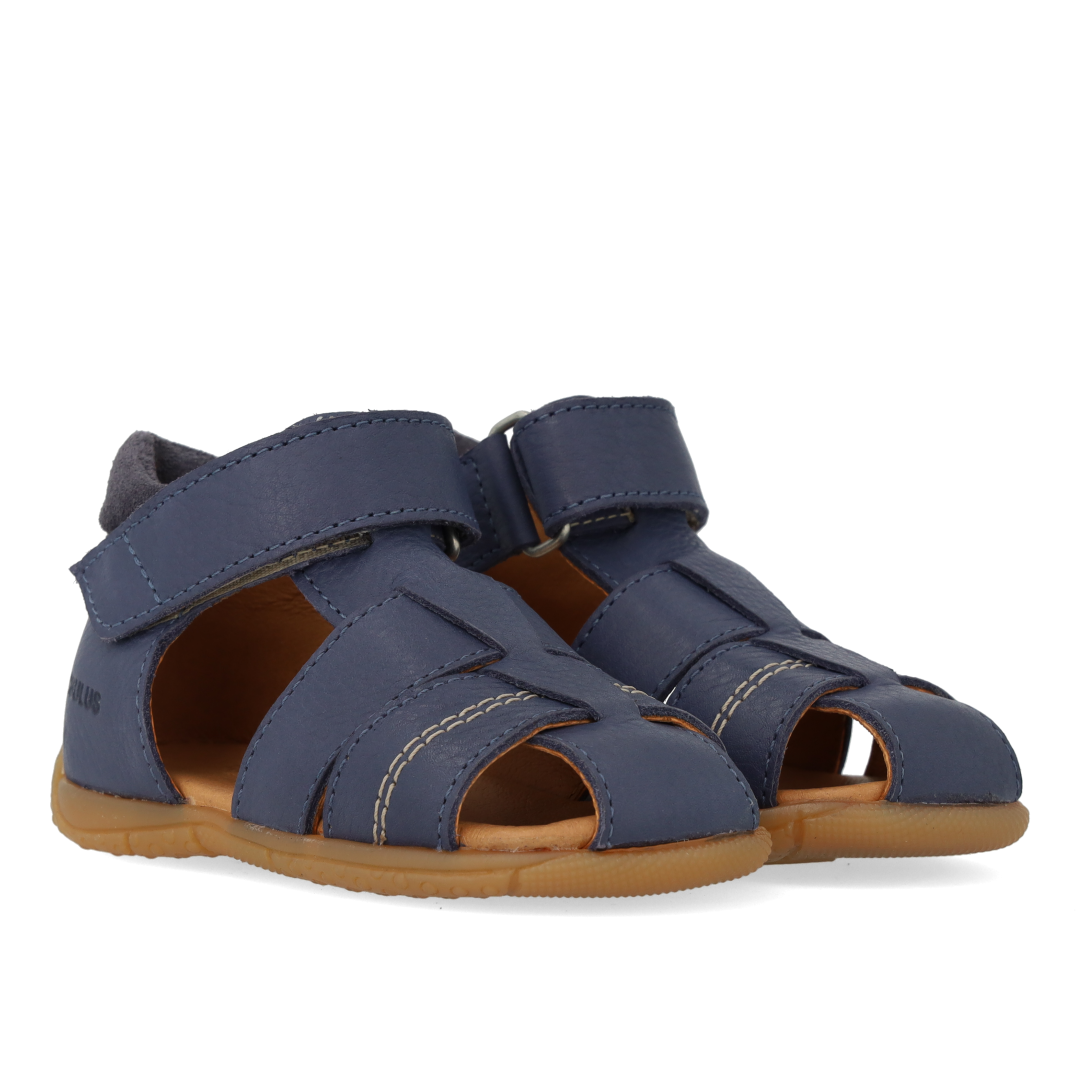 first steps sandal with contrast stitching