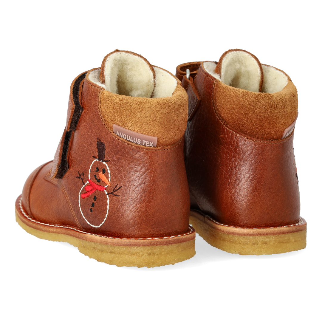 Toddler TEX-boot with embroidered snowman