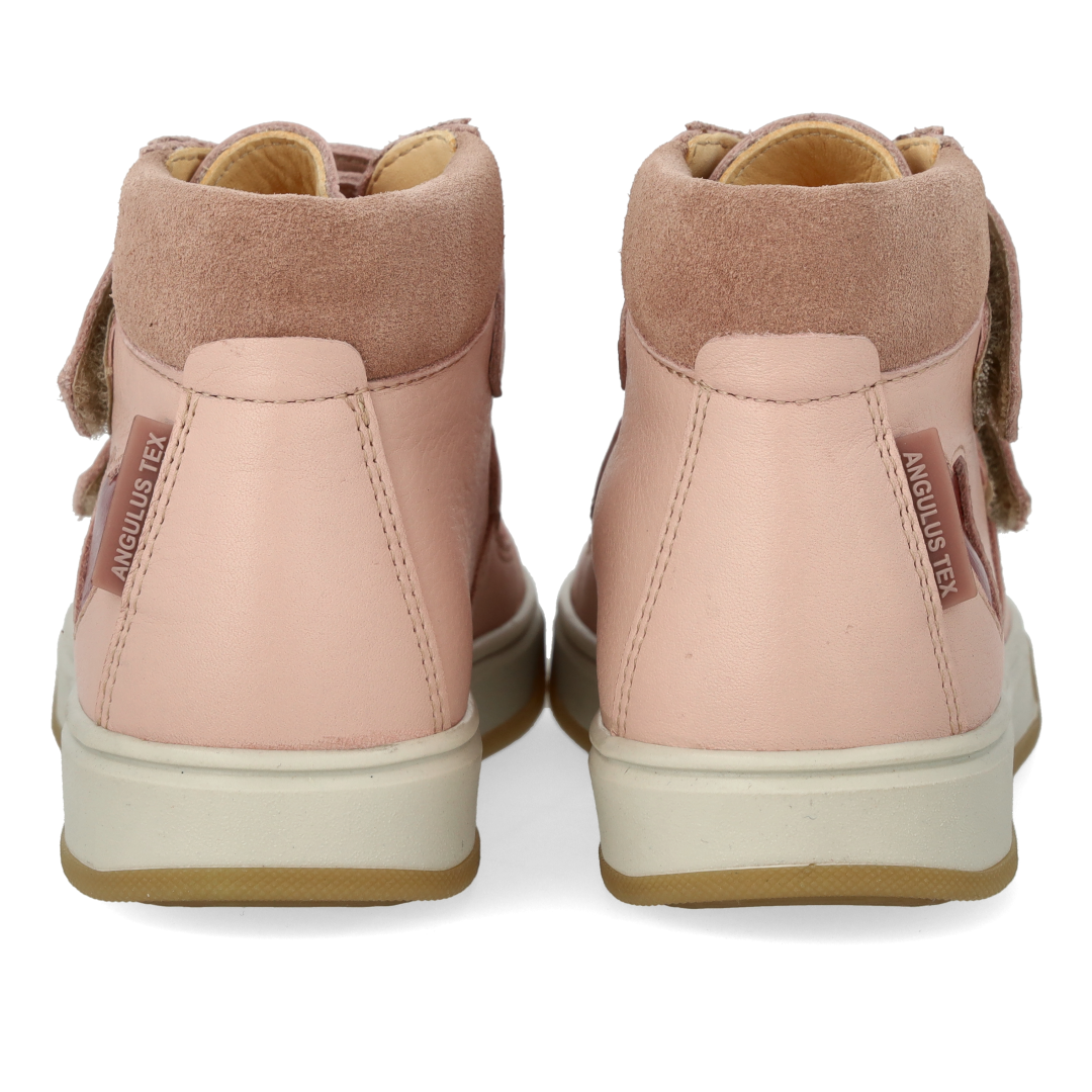 High-top TEX-sneaker with patent-leather heart