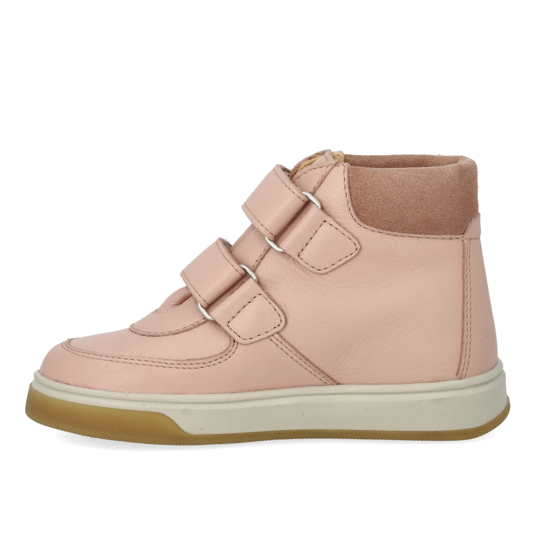 High-top TEX-sneaker with patent-leather heart