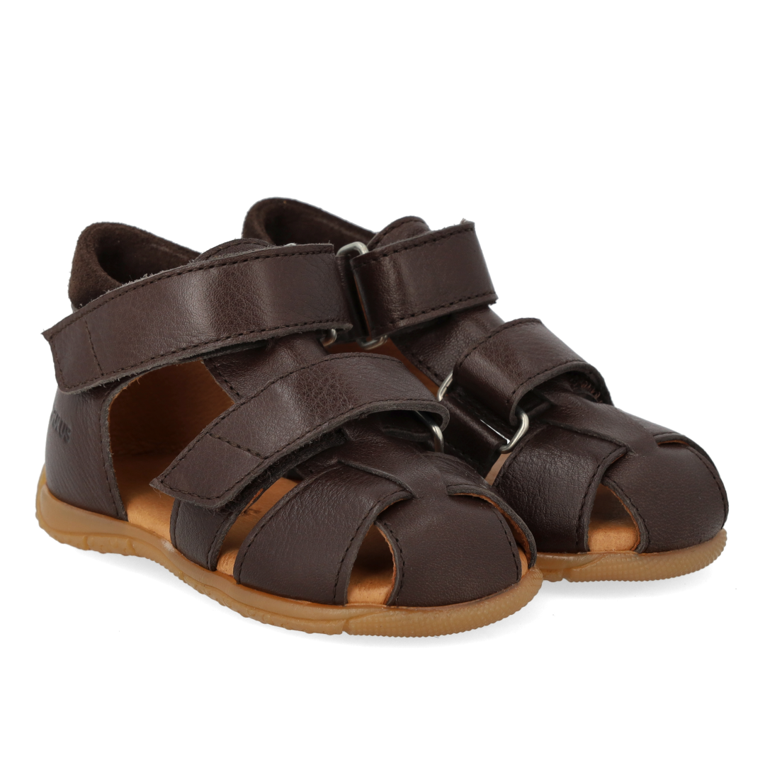 Sandal with double Velcro straps