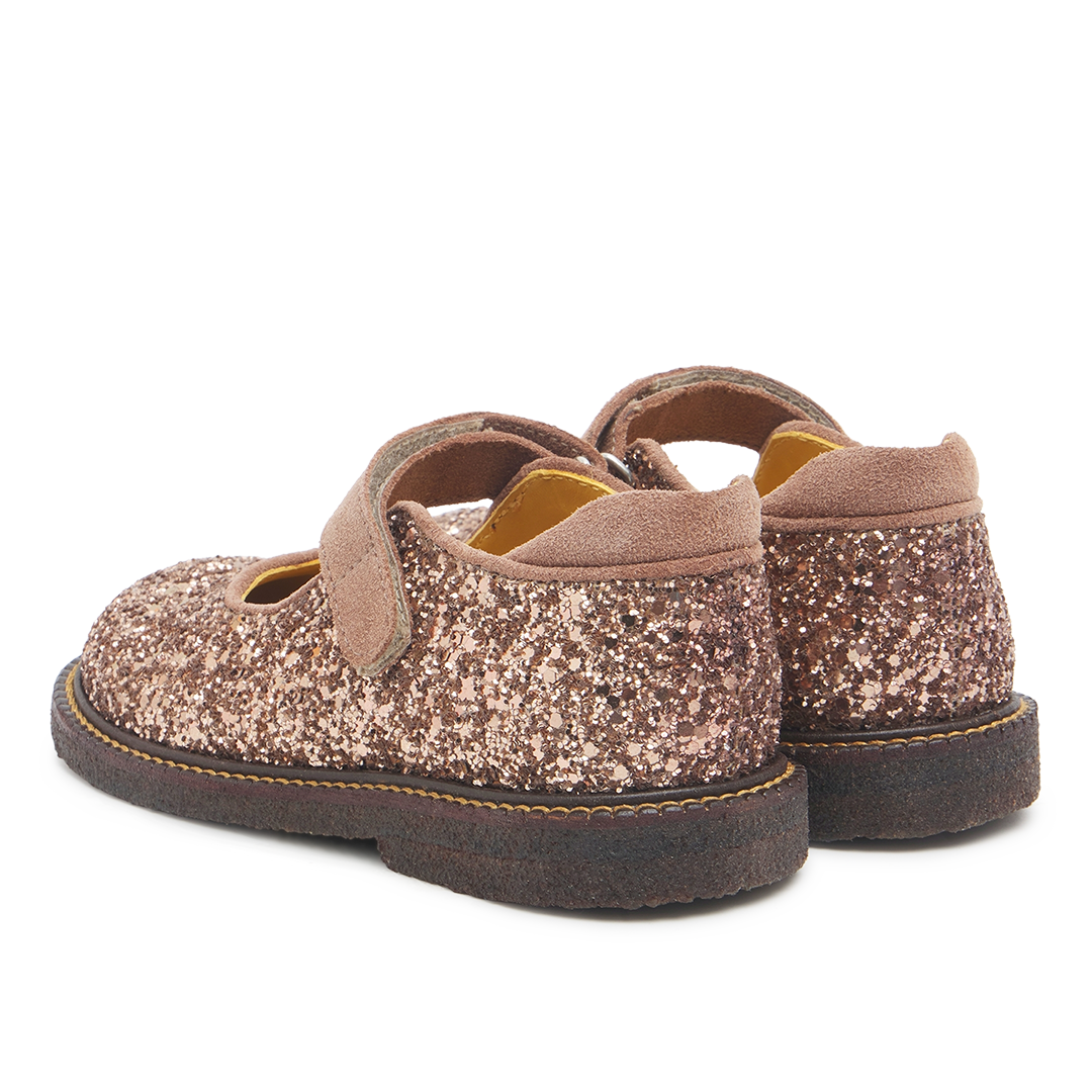 Tulle shoes in sparkling glitter