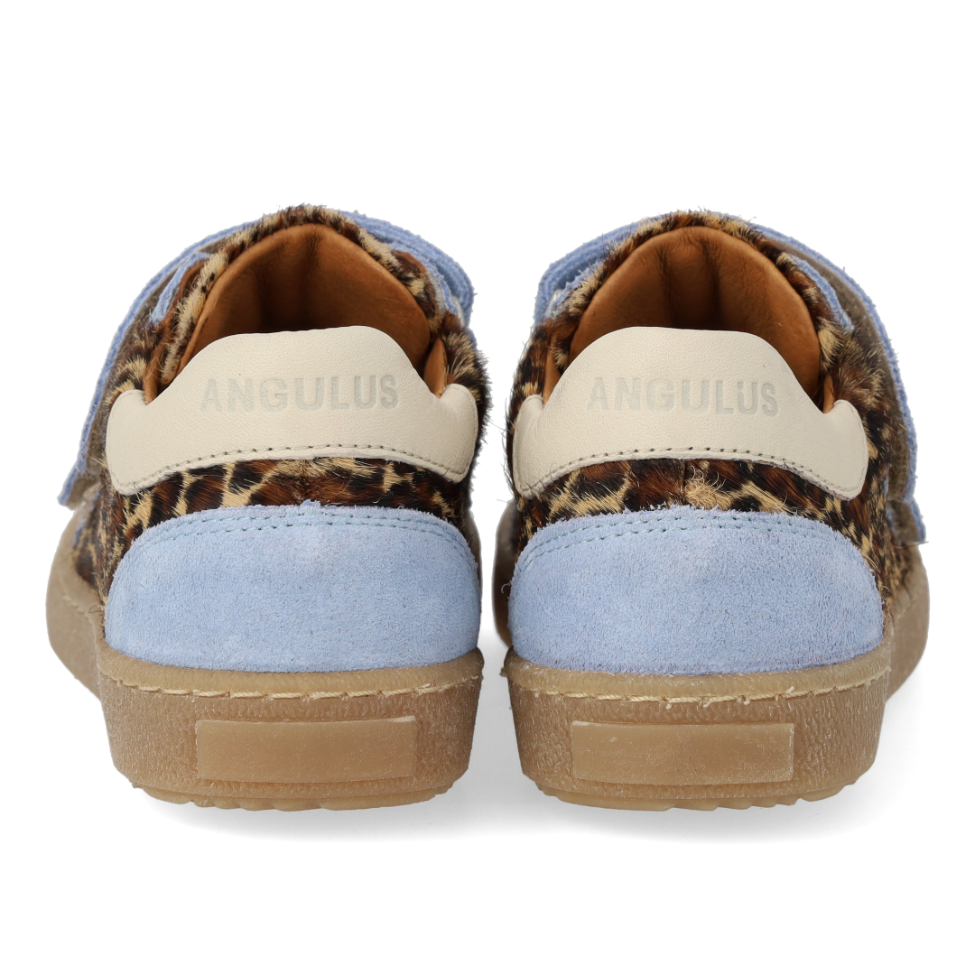 Court-style sneaker with pony hair