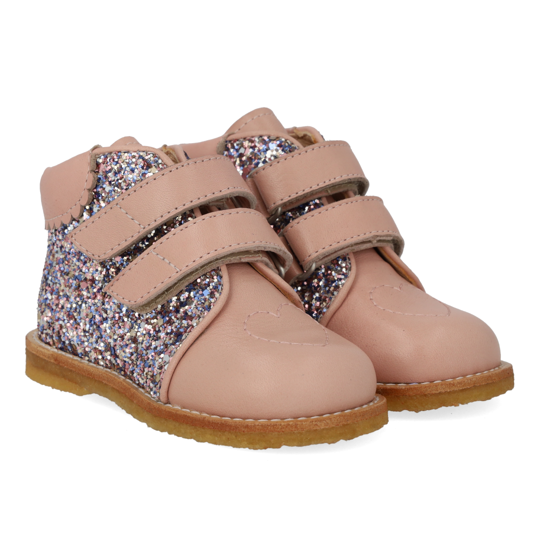 Velcro boot with glitter