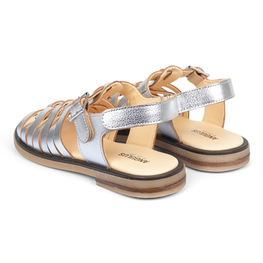 Sandal with buckle and velcro