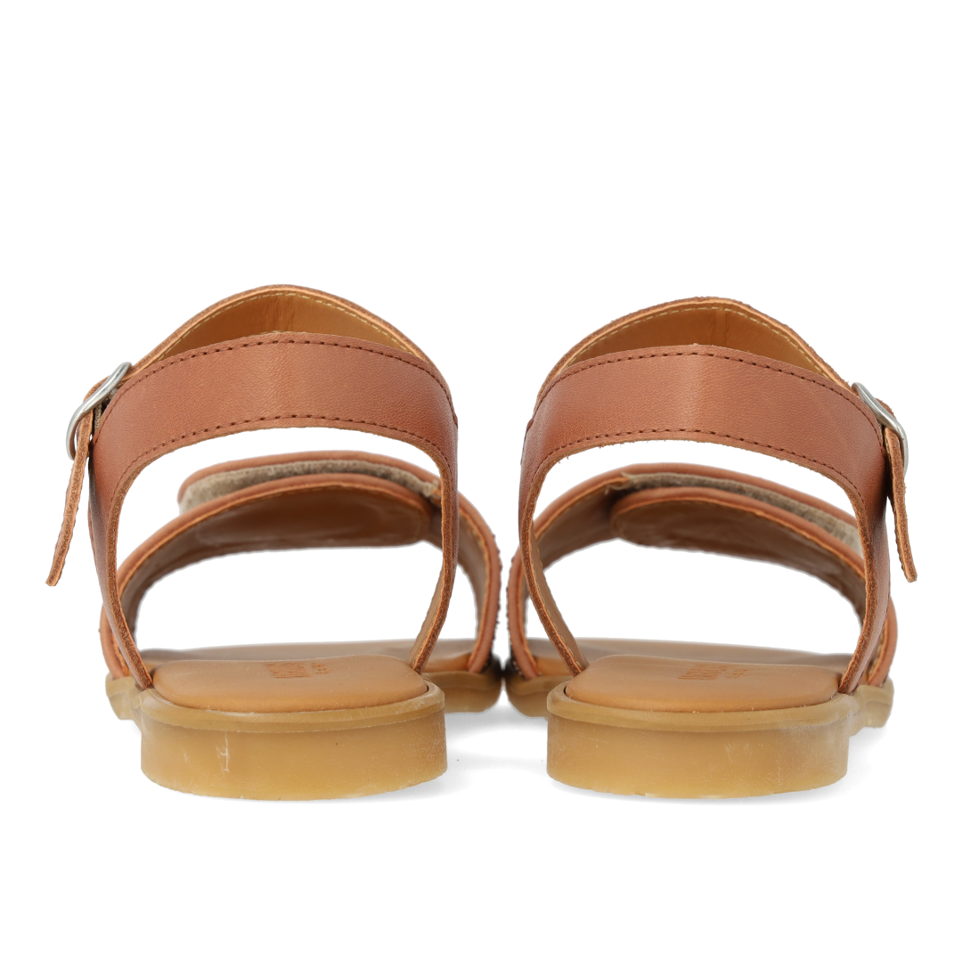 glitter sandal with buckle and velcro closure