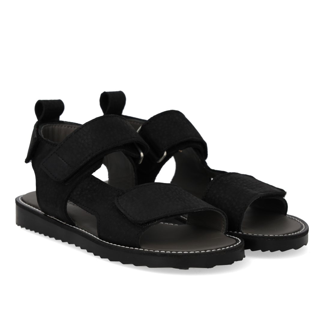 Sandal with double velcro
