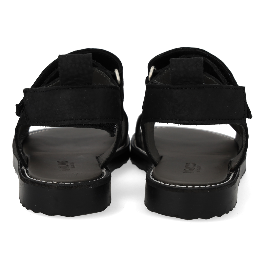 Sandal with double velcro