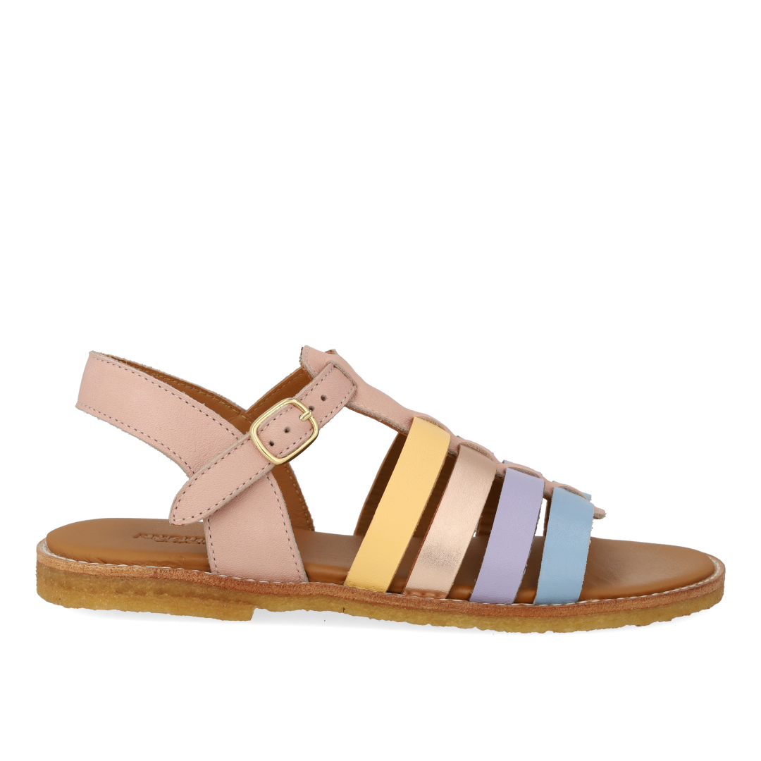 T-strap sandal with buckle