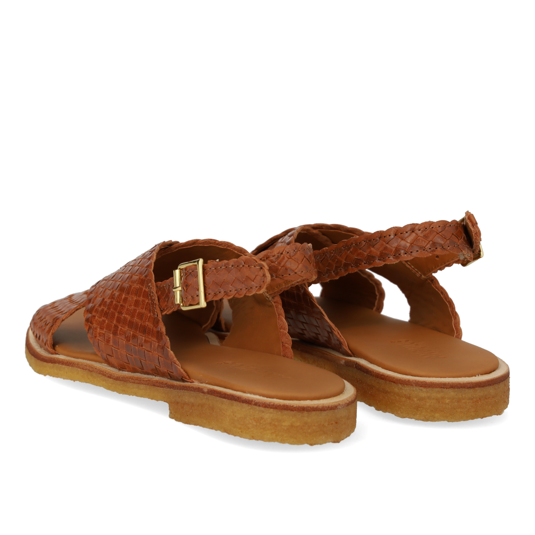 Handwoven classic cross-strap sandal