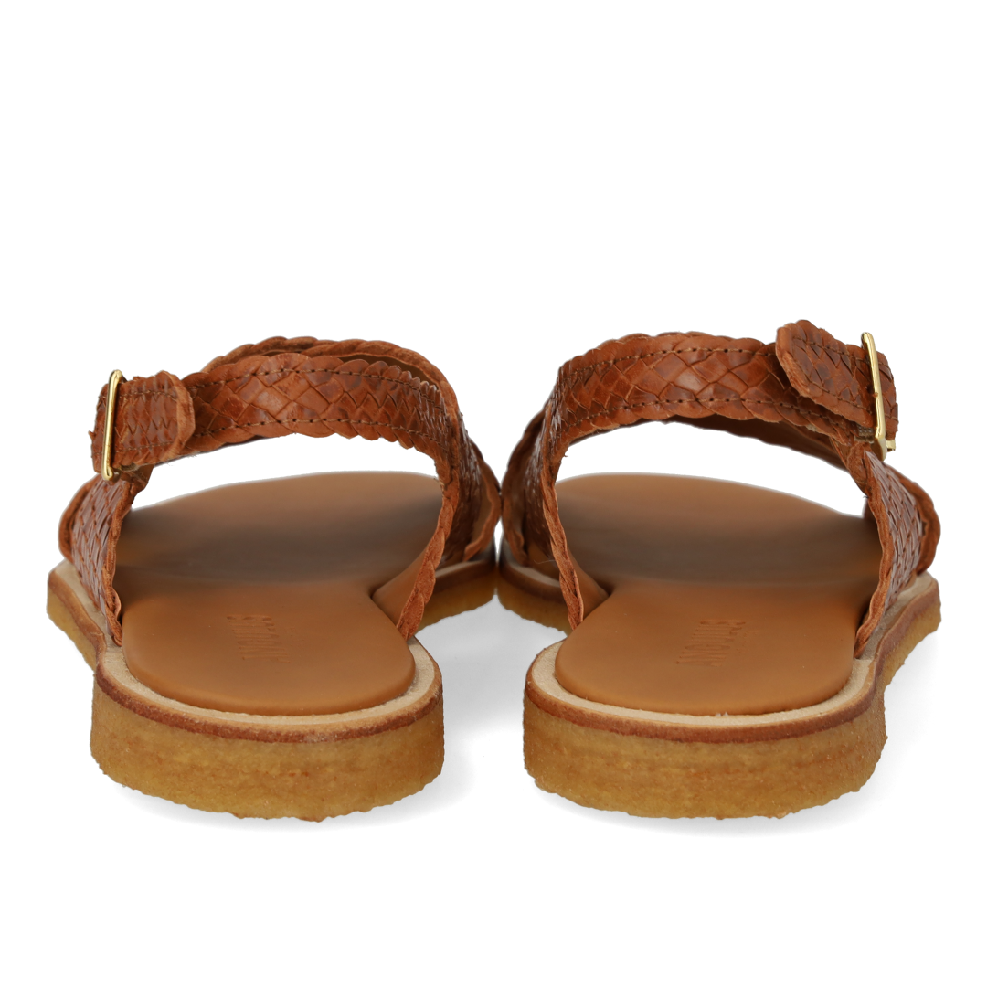 Handwoven classic cross-strap sandal