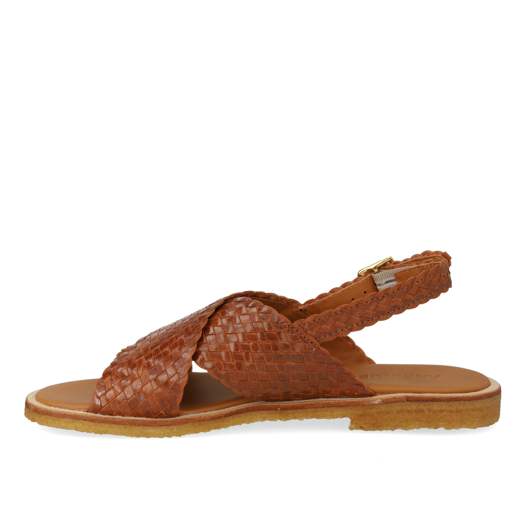 Handwoven classic cross-strap sandal