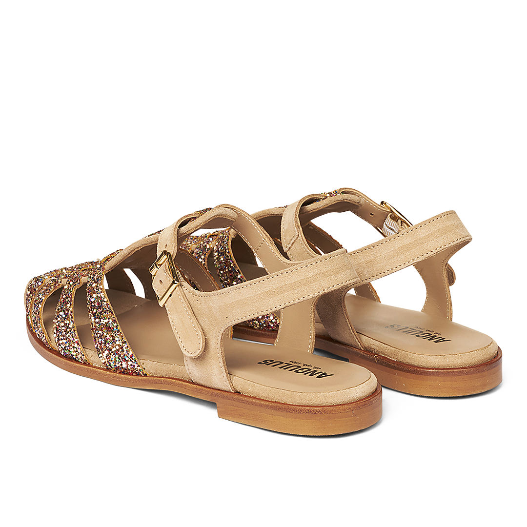 Classic Fisherman’s sandal with sparkling glitter
