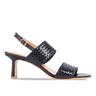 Angulus Hand-braided sandal with heel