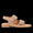 Sandal with unique golden buckles
