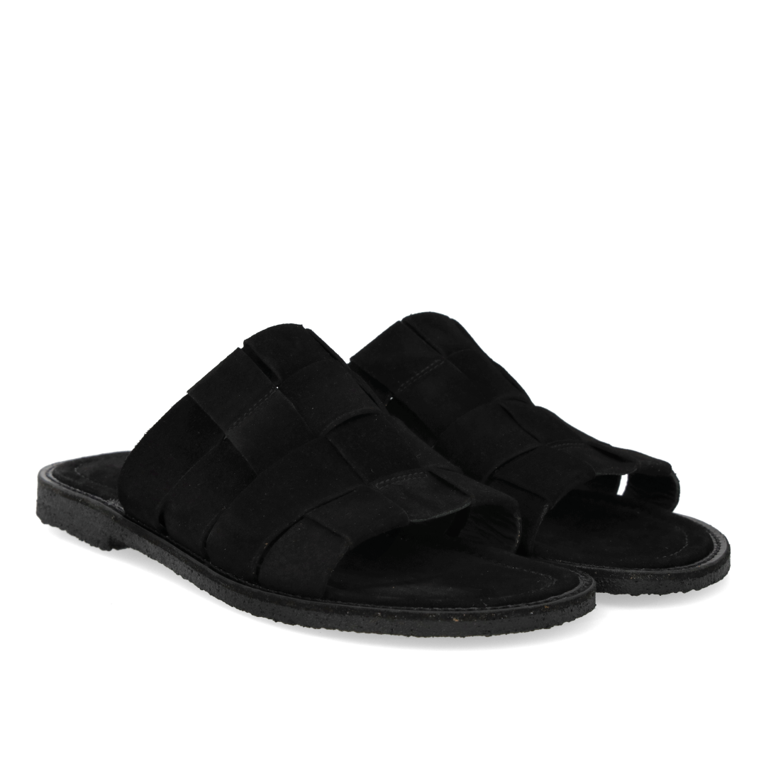 Woven slip-on sandal