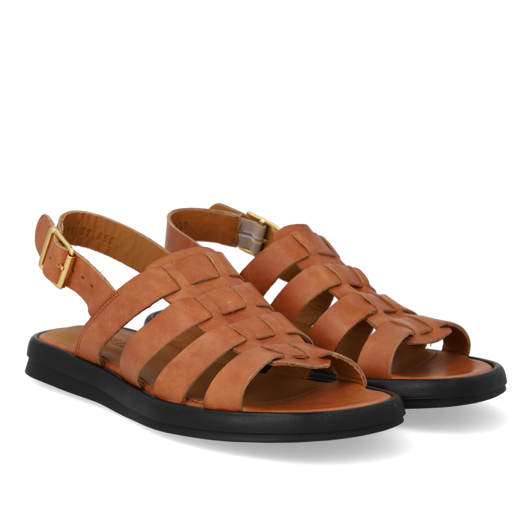 Gladiator-inspired strap sandal