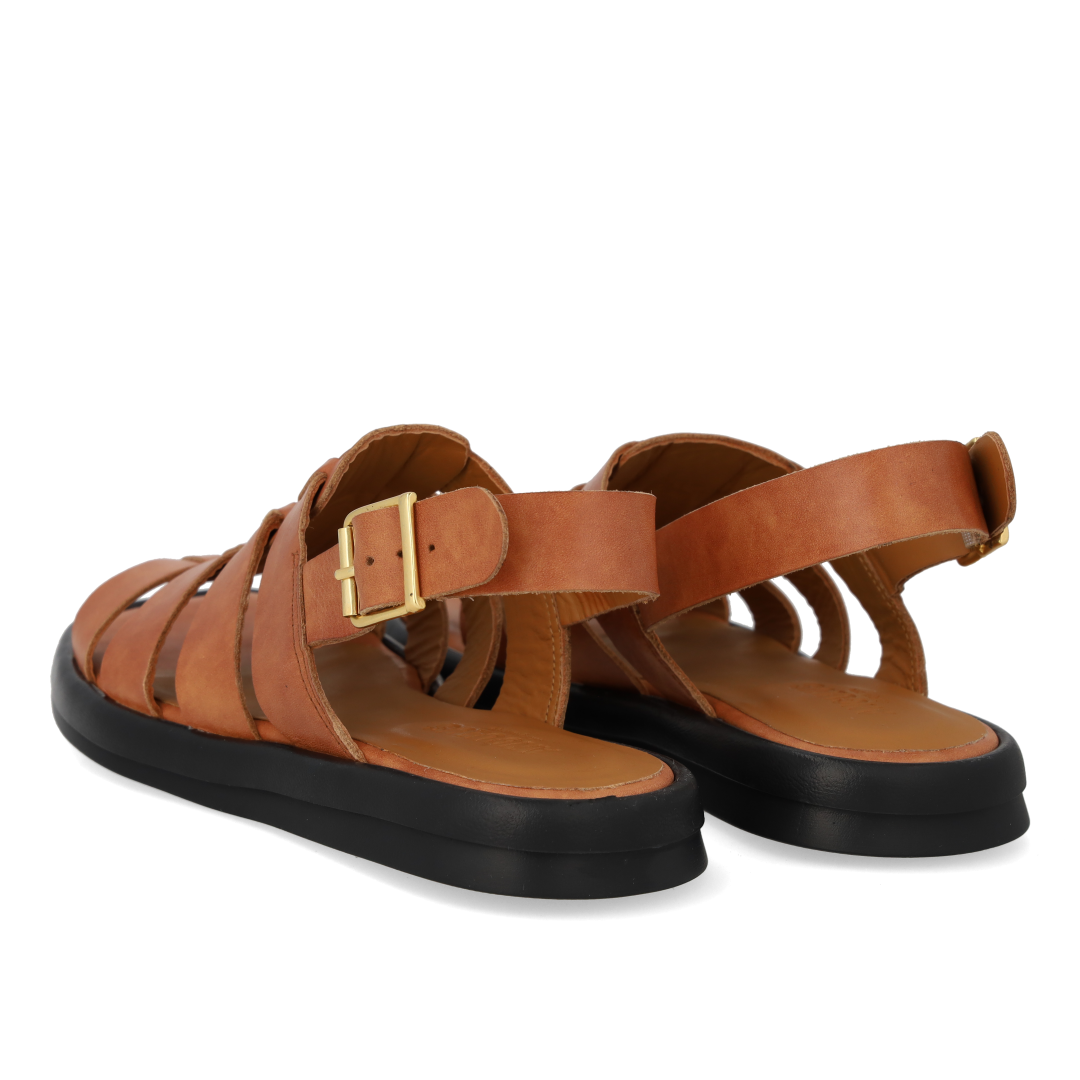 Gladiator-inspired strap sandal
